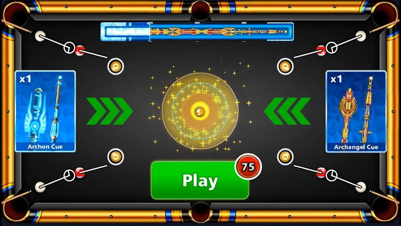 8 ball pool 15 Legendary Cue From 75 Golden Shot 😍 8bp