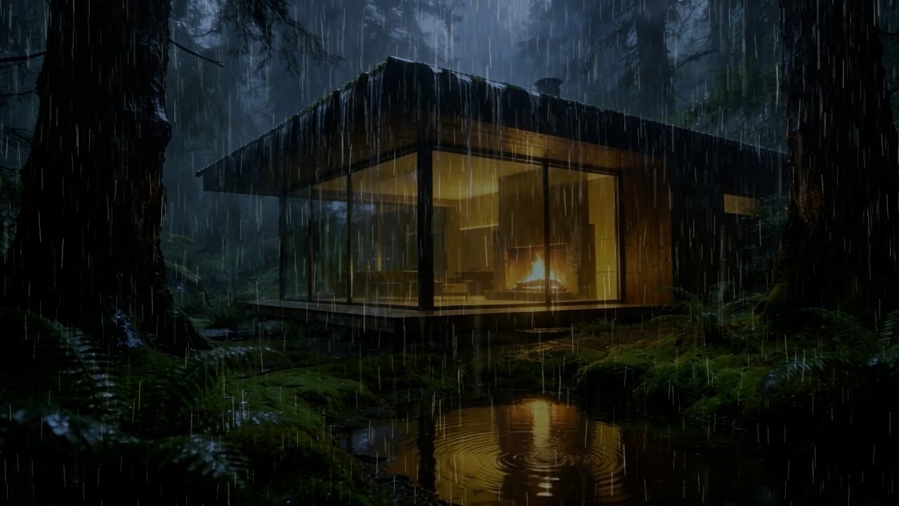 Rainy Forest Night ☔️| Sleep Peacefully with Gentle Rain Sounds