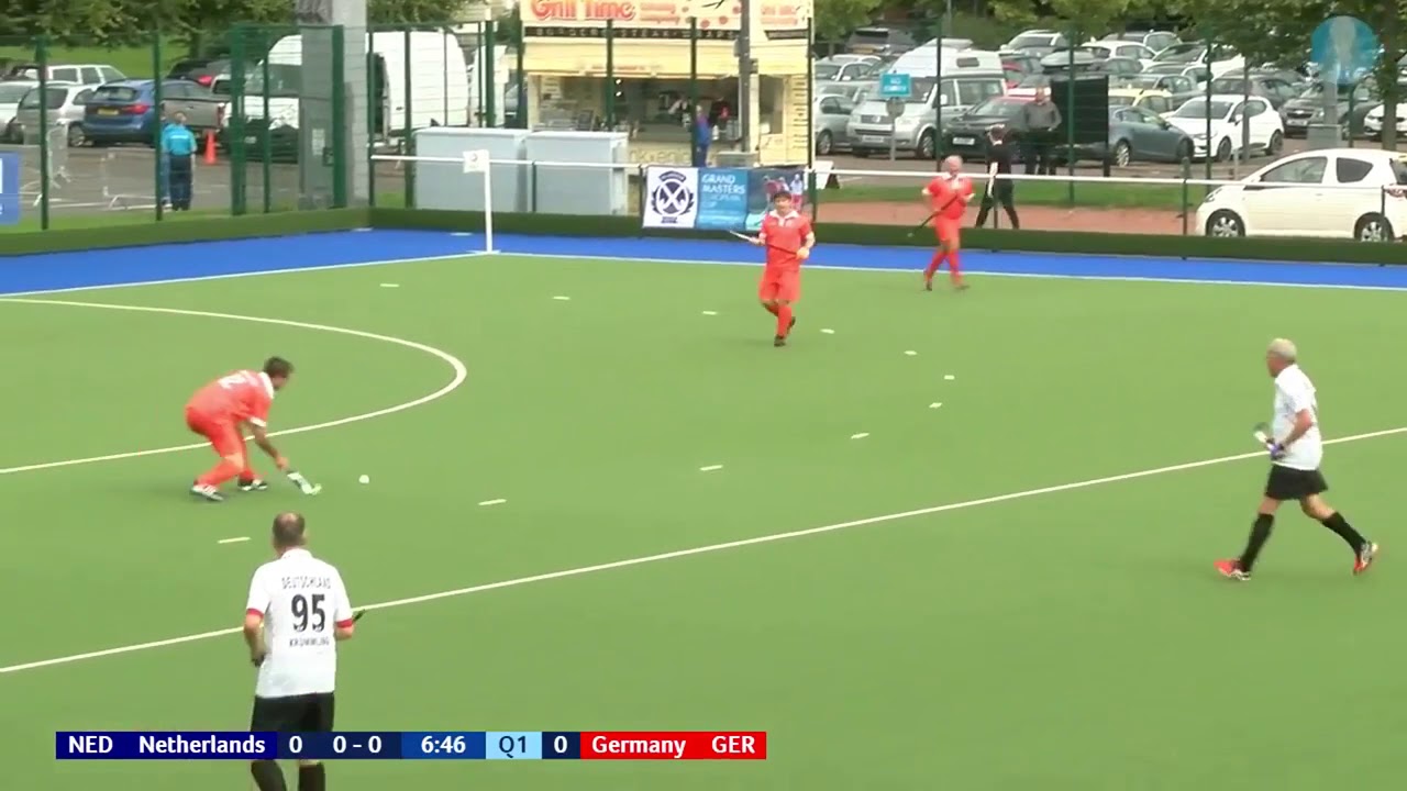Netherlands 1 v Germany 0. Over 60 Mens European Cup Hockey. Glasgow 2017