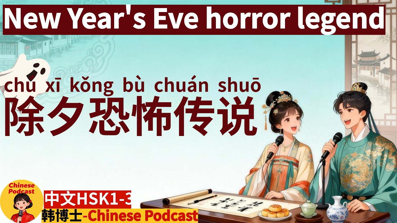 HSK1-3|New Year's Eve horror legend|除夕恐怖传说|春节|Spring Festival|#dailychinese  #learnchinese #学中文 #汉语