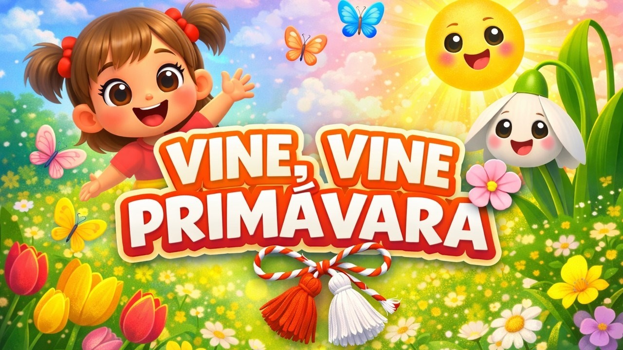 VINE, VINE PRIMĂVARA!🌸 C&acirc;ntec Vesel pentru Copii | ACADEMIA PUIUȚILOR