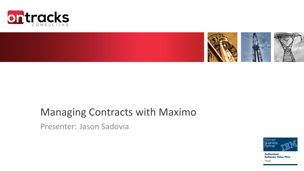 Contracts Management in IBM Maximo