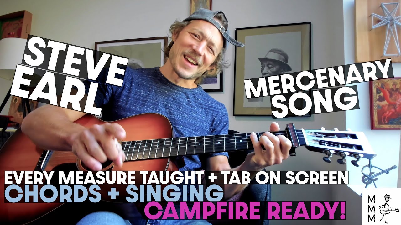 Обучающее видео по гитаре Mercenary Song - Стив Эрл - Табулатура, аккорды + текст песни - Полное ...