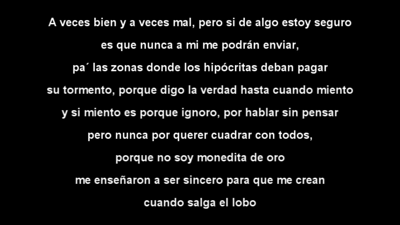 Letra CANSERBERO - De la vida como una película de su tragedia comedia y ficción