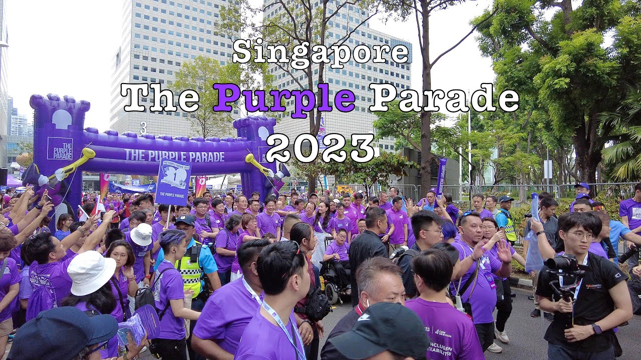 The Purple Parade 2023 4K  #singapore #communityevent #purpleparade #pocket2 #