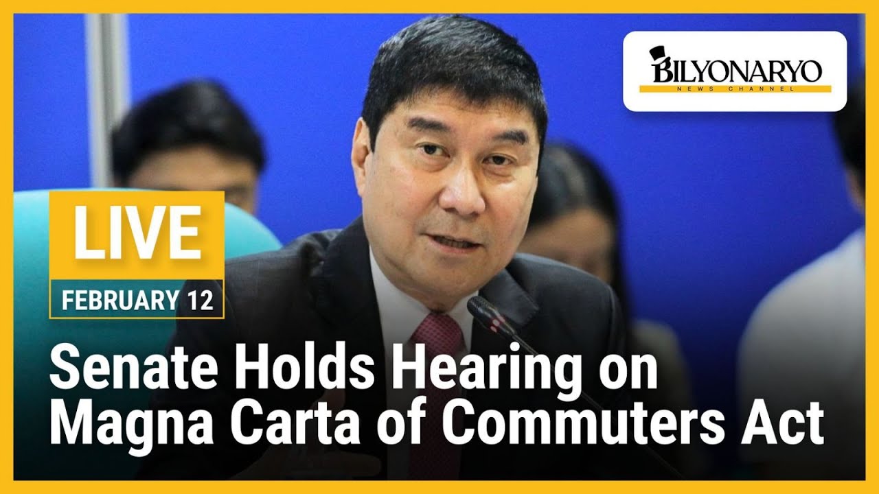 LIVE: Senate holds hearing on Magna Carta of Commuters Act | Feb. 12, 2026