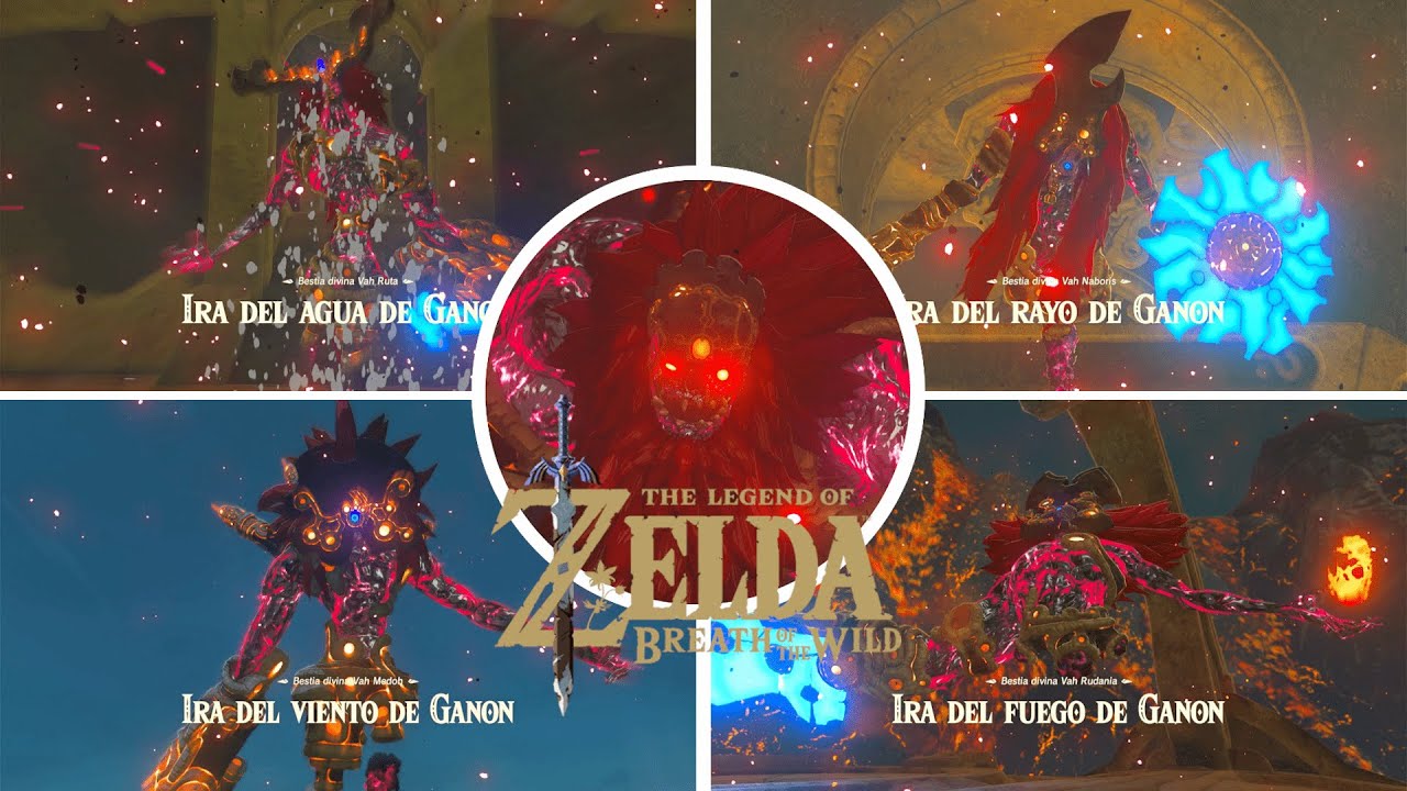 The Legend Of Zelda: Breath Of The Wild - Todos Los Jefes + Final Secreto (Español)