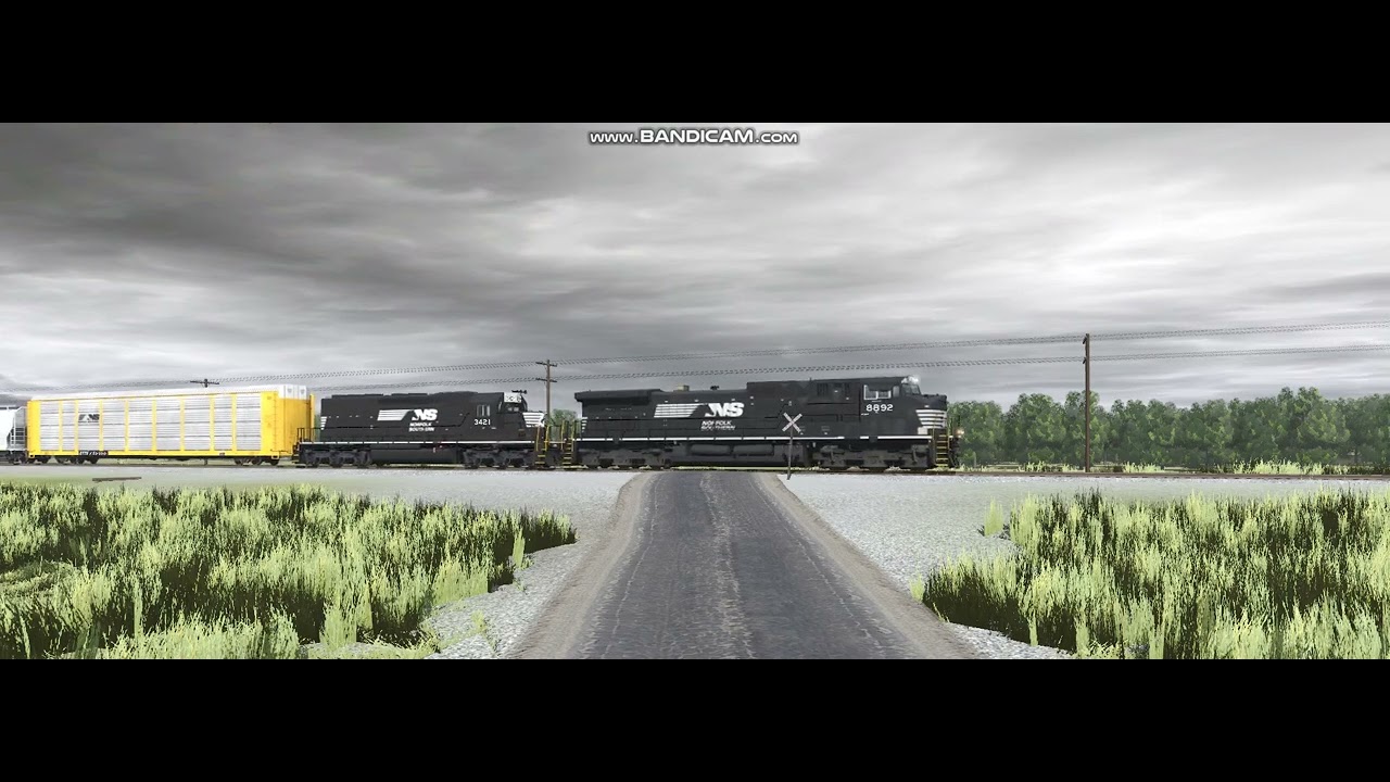 Norfolk Southern GE D9-40CW Manifest Mix Freight Runby