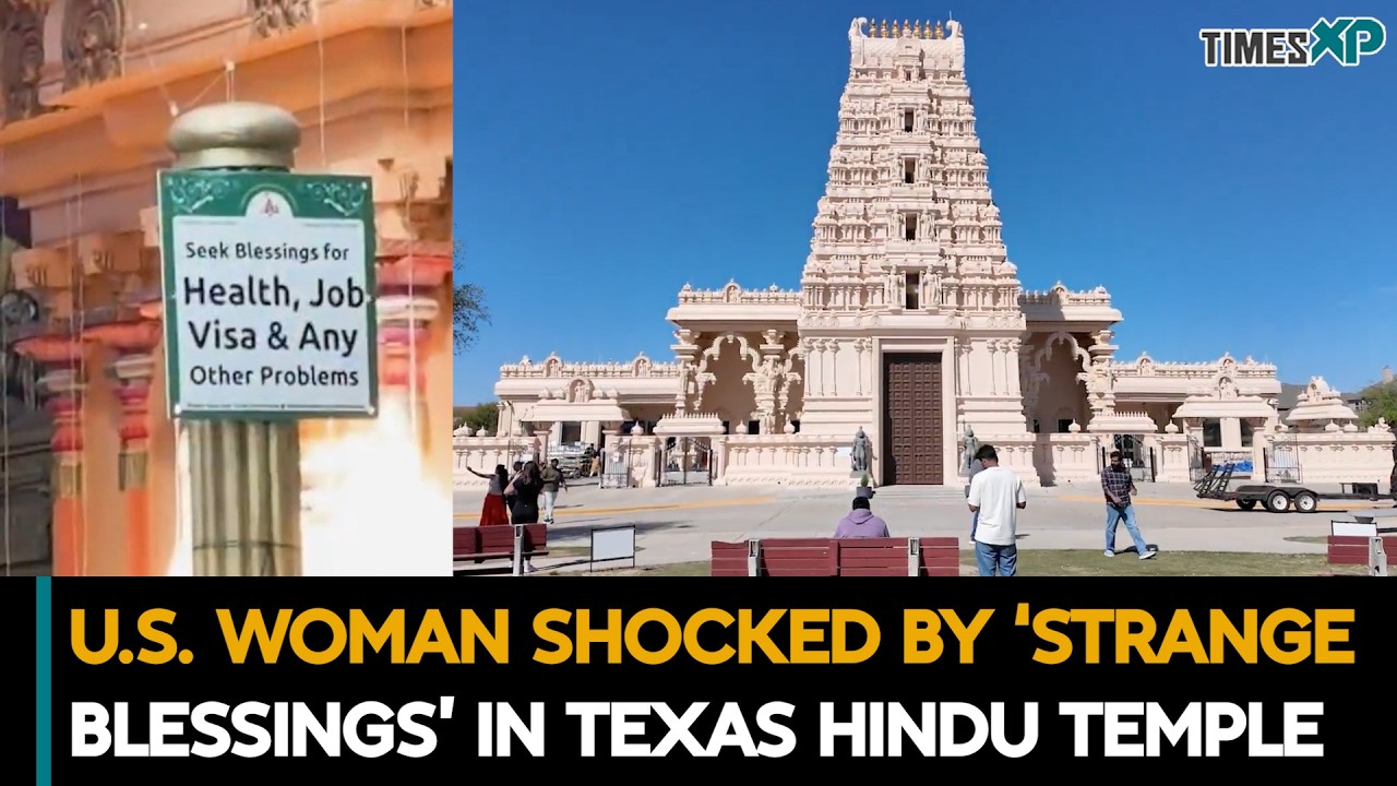 Texas Hindu Temple 'Poster' Leaves U.S Woman Surprised | Indians In U.S