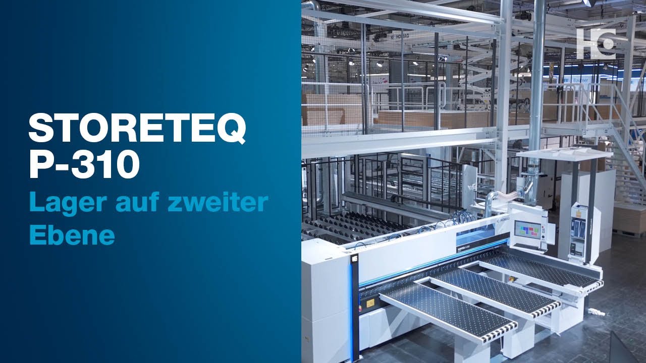 HOMAG Flächenlager auf zweiter Ebene STORETEQ P-310