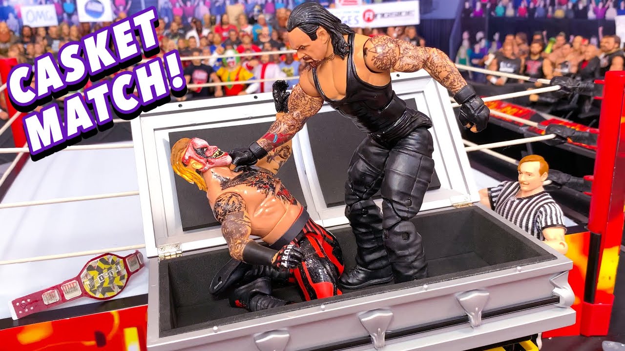 The Fiend vs Undertaker - Casket Action Figure Match! Hardcore Championship!