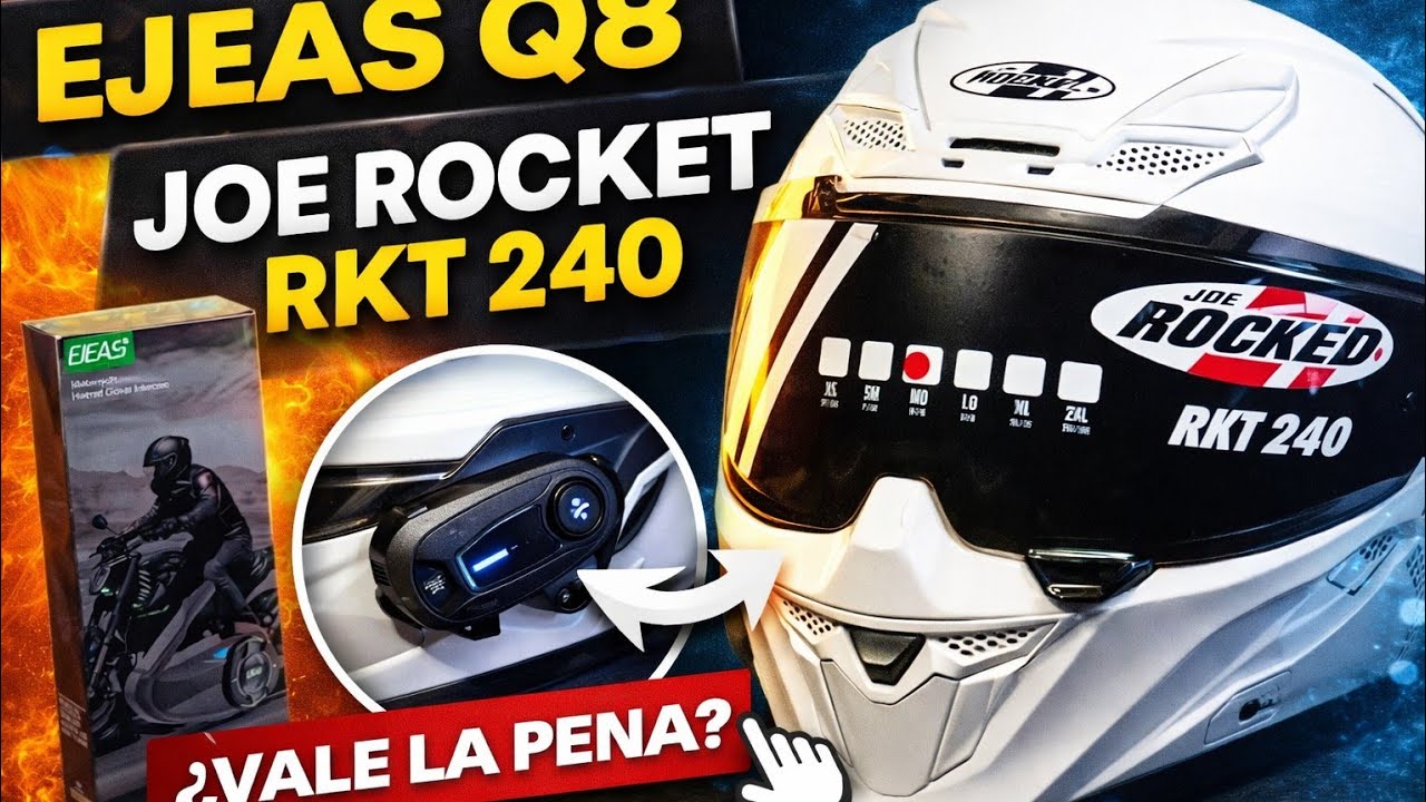 Unboxing Intercomunicador Ejeas Q8 /Casco Joe Rocket RKT 240 #joerocket #ejeas #casco #moto #bikers 