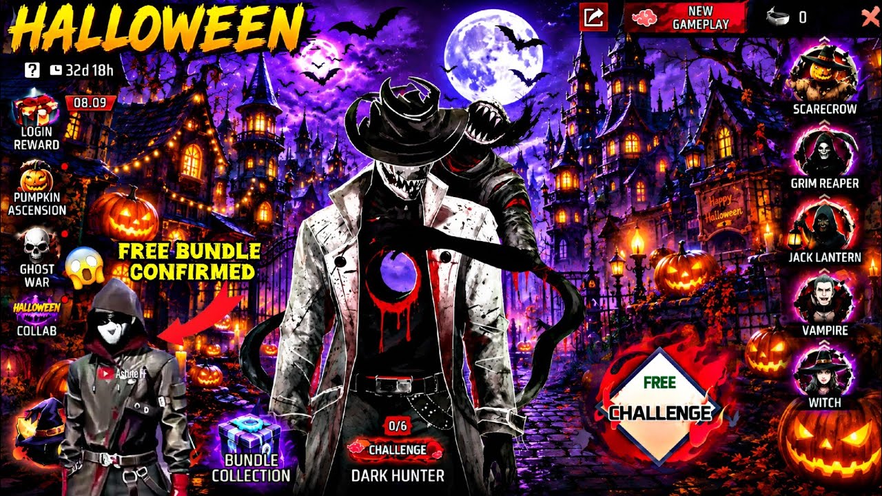 Halloween Event Free Bundle Confirm 🤯🥳 | Halloween Special Free Magic Cube 🔥😘 | Free Fire New Event