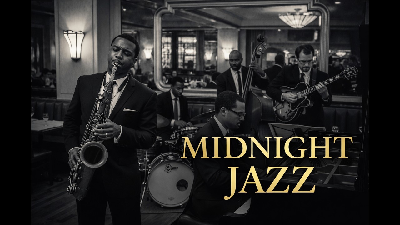 Midnight Jazz – Elegant Piano & Saxophone Music for Relax & Focus