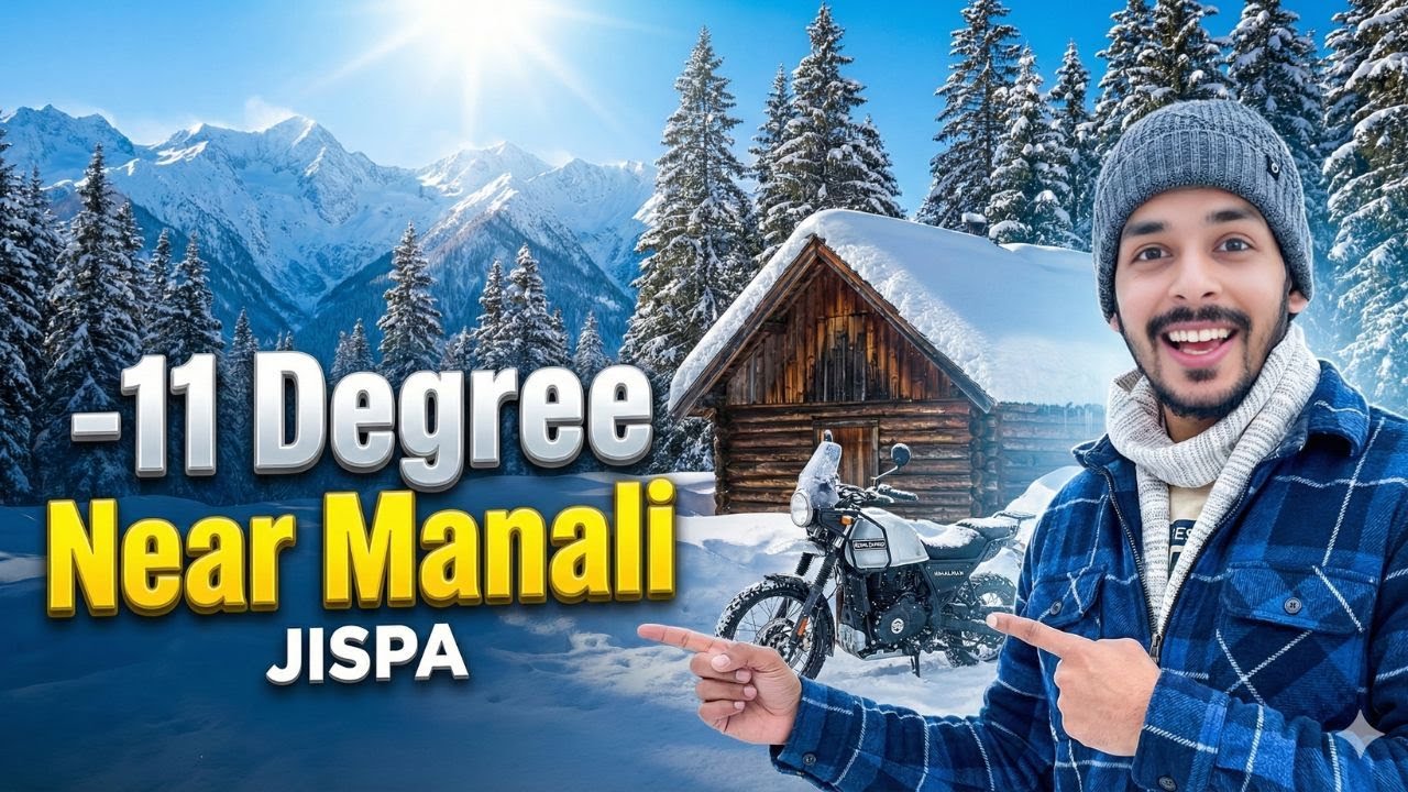 -11°C Me BIKE SE SURVIVE!? 🥶 Manali to Jispa Adventure Via Atal Tunnel Darcha Bridge Shinkula Pass