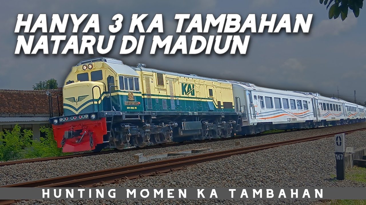 HANYA 3 KA TAMBAHAN YANG MELINTAS DI MADIUN? 🤔 | Kompilasi Hunting KA Tambahan Nataru 2025/2026