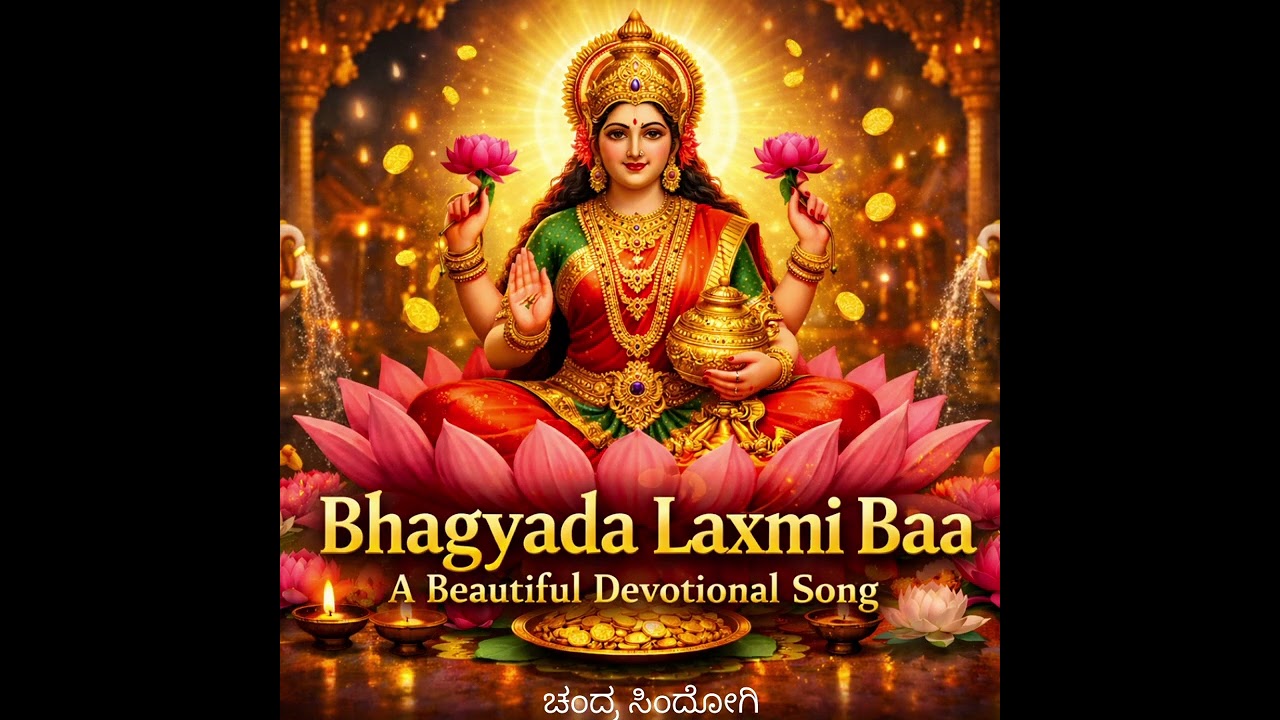 ಭಾಗ್ಯದ ಲಕ್ಷ್ಮಿ ಬಾ | Friday Lakshmi Devotional Song | Beautiful Kannada Bhakti Geethe #kannadamusic