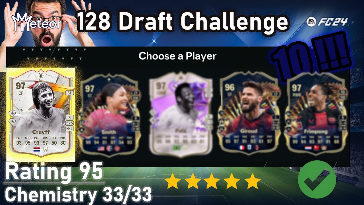 I BUILT 10 DRAFTS AND GOT ___ 127'S!!! - EAFC 128 Draft Challenge
