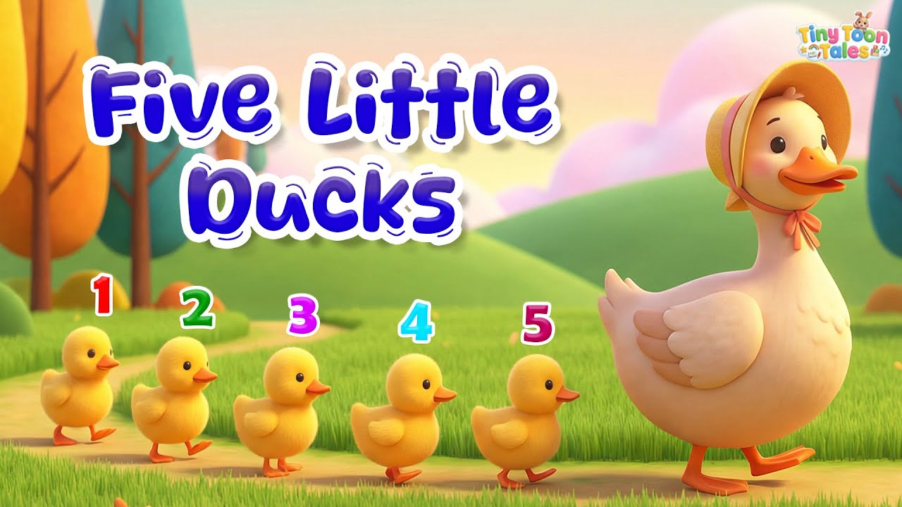 Five Little Ducks | Kids Songs | Nursery Rhymes & Kids Songs | Tiny Toon Tales