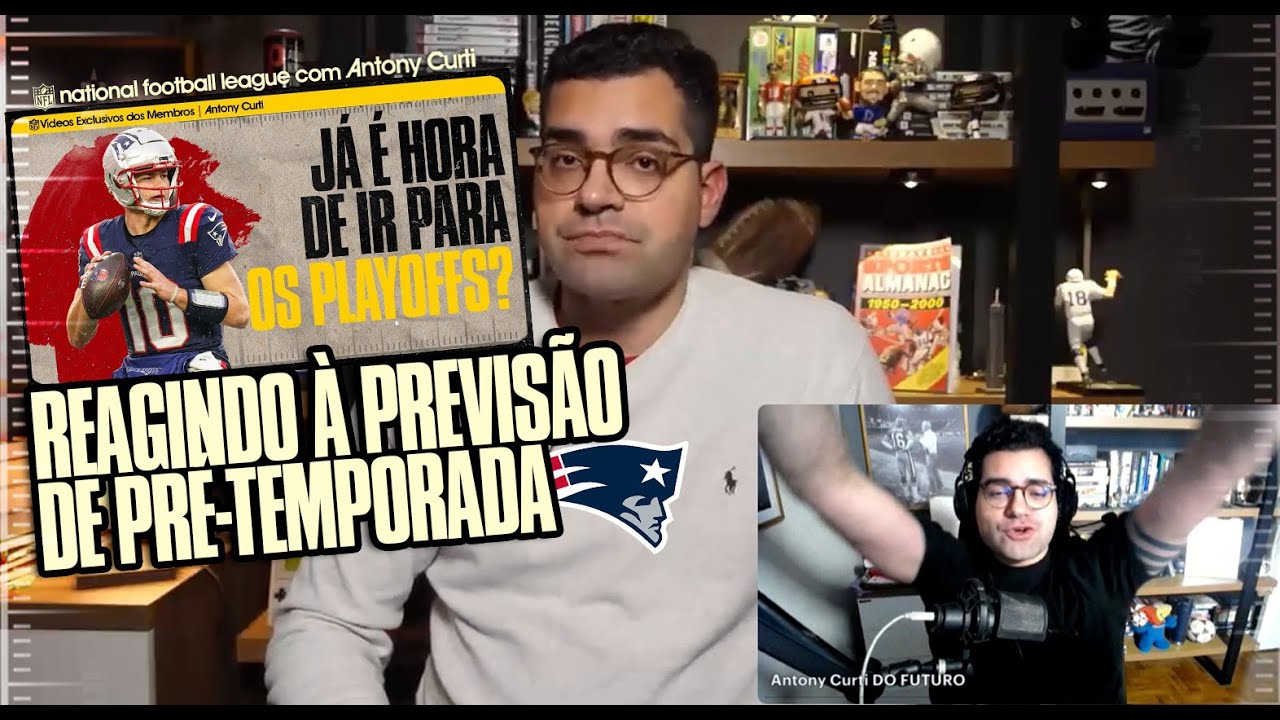 🏈 Maye evoluindo? 9 vitórias? REACT para a minha previsão (até que otimista) para os Patriots
