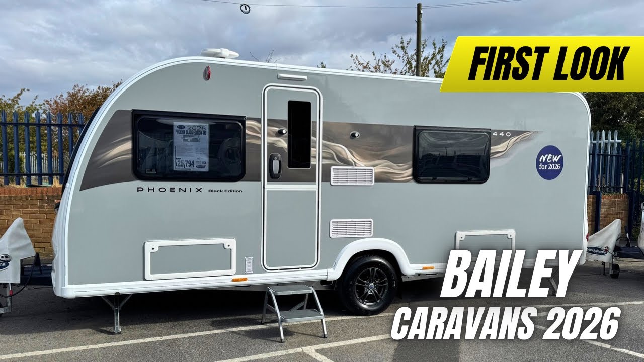 Bailey Caravan Range 2026: NEW Phoenix and Pegasus Black Edition