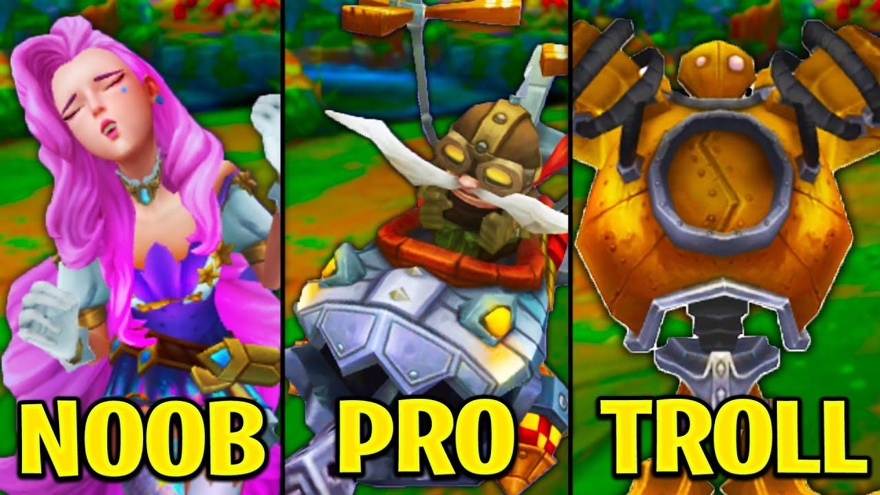 NOOB vs PRO vs TROLL - LoL Wild Rift Funny Moments & Best Highlights #42