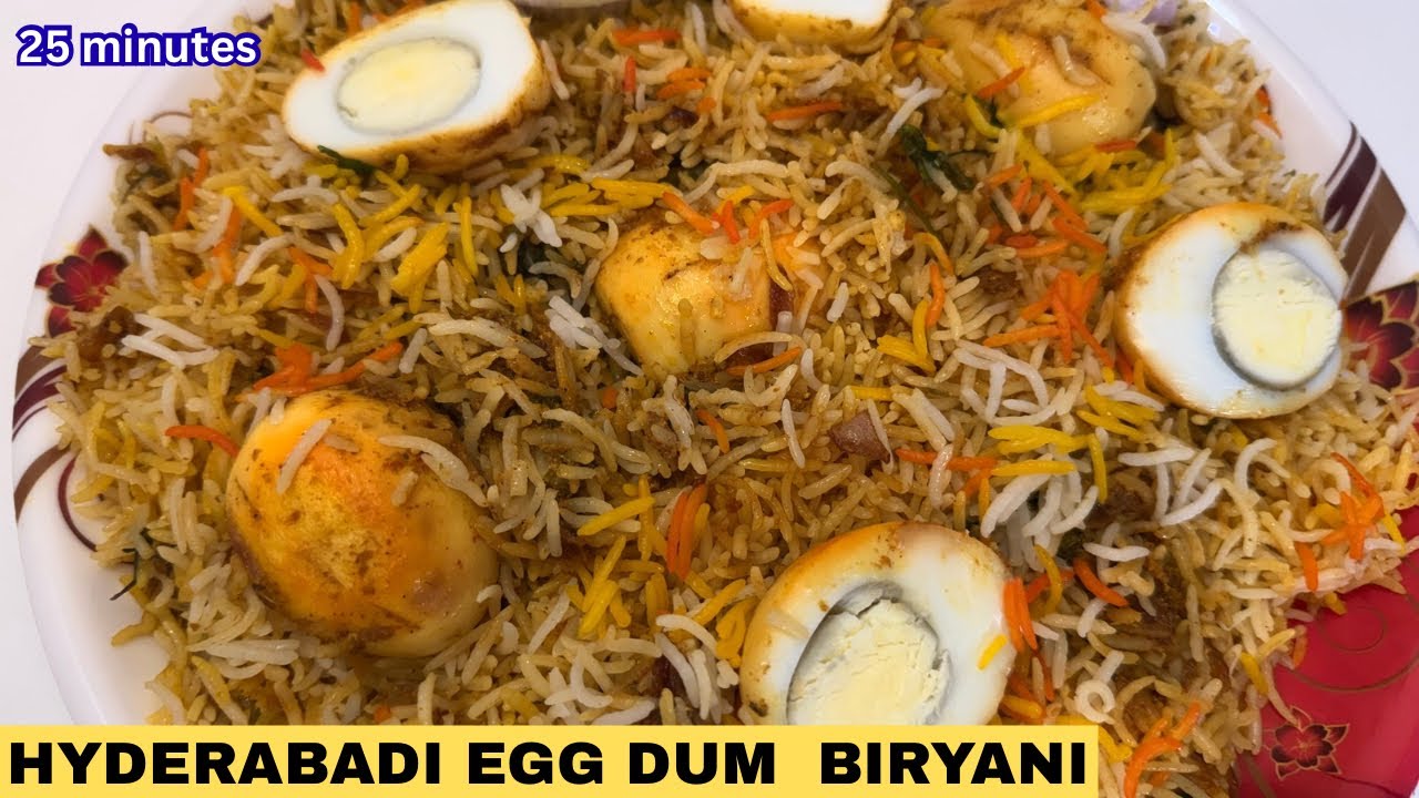 Bawarchi Style Hyderabadi Egg Dum Biryani | Half Kg Andon Ki Biryani | Step by Step For Beginners