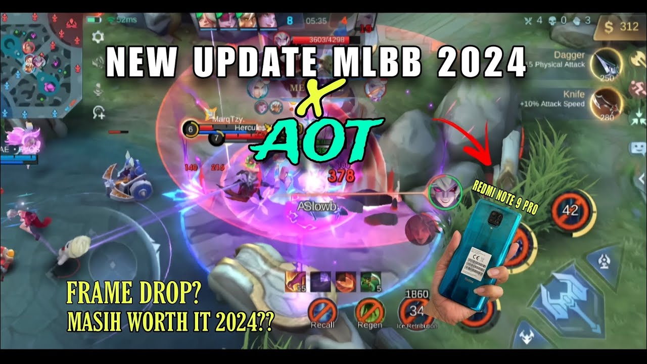 Redmi Note 9 Pro Mobile Legends Test || 2024