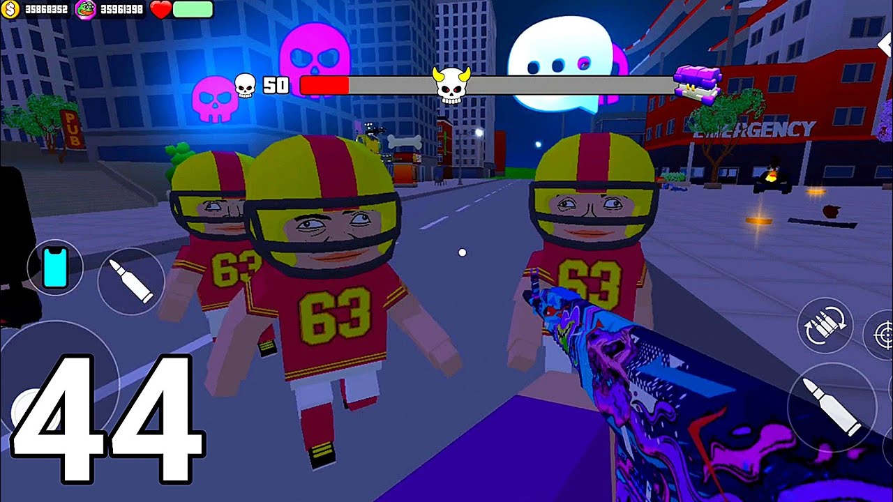 Gangs Wars Pixel Shooter RP Helmet Gang Fight - Android Gameplay Walkthrough #44