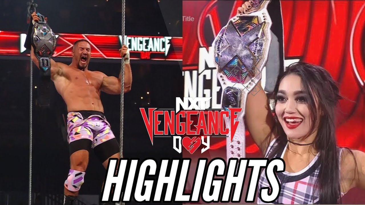Bron Breakker vs Greyson Waller NXT Championship | WWE NXT Vengeance Day Highlights