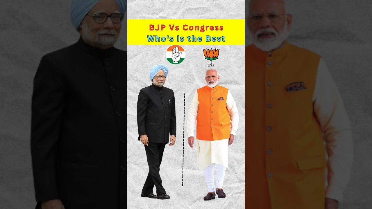 BJP Vs Congress (Who's is the Best). #2024elections #shorts
