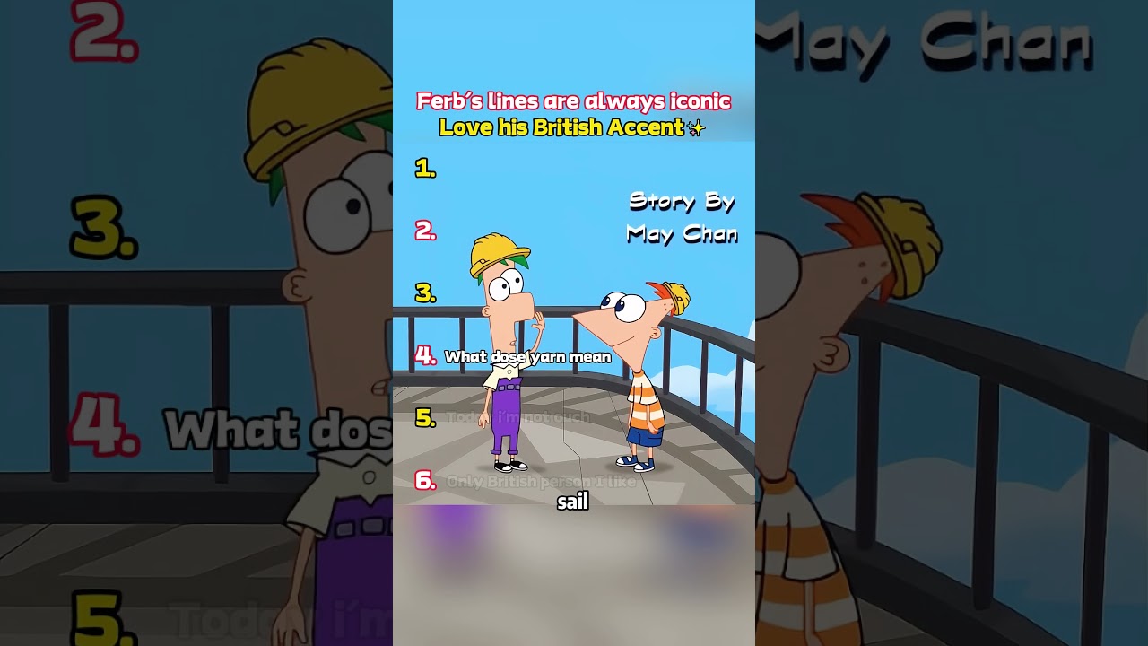 Ferb's lines are always iconic✨Love his British Accent #phineasandferb #Ferb
