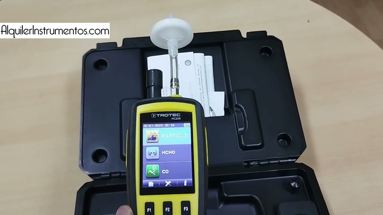 🧪Alquiler TROTEC PC 220 Tutorial filtro contador de partículas🧫