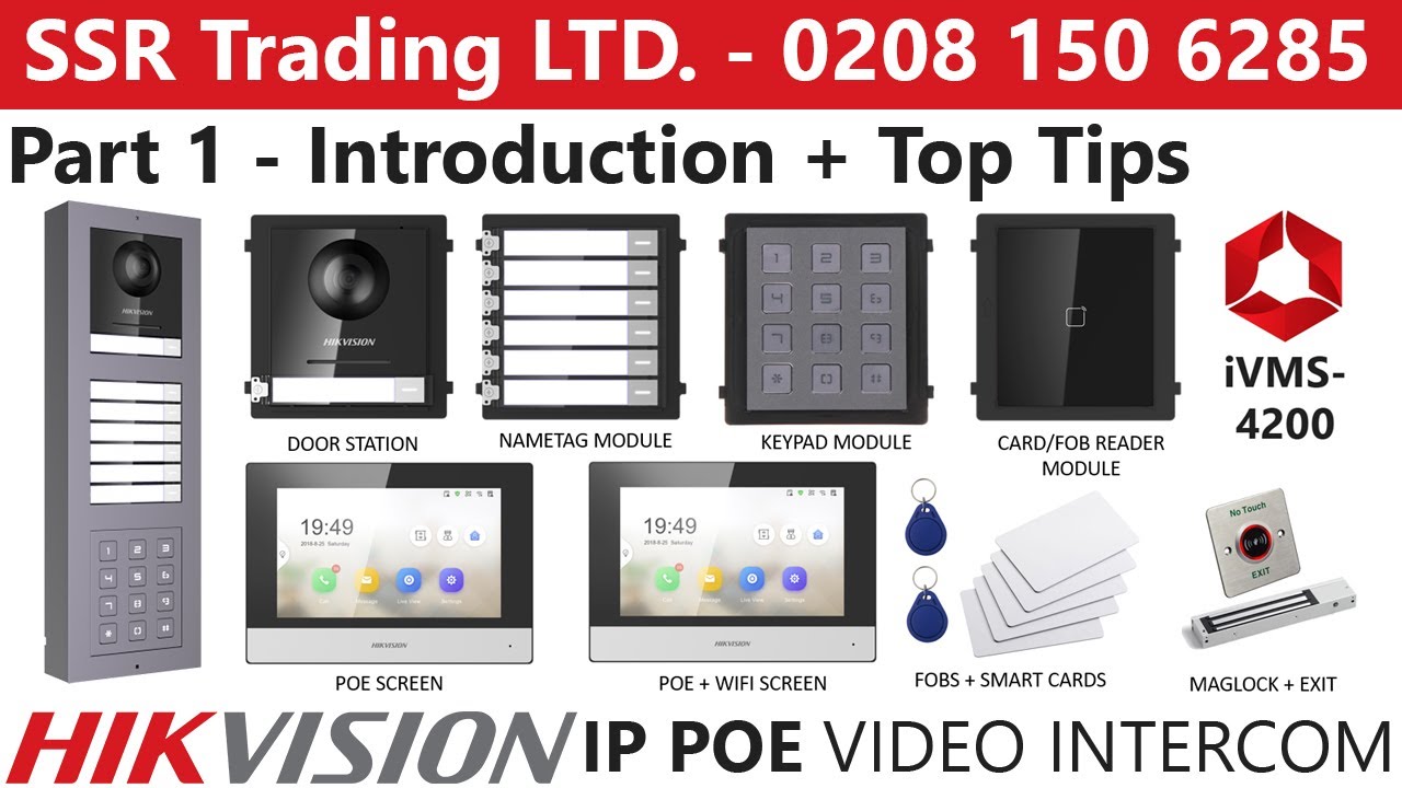 Hikvision IP PoE Modular Video Intercom System Guide Part 1: Introduction + Top Tips DS-KD8003-IME1