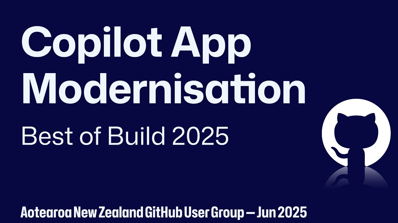 Copilot App Modernisation (Best of Build 2025) with Jerome Brown