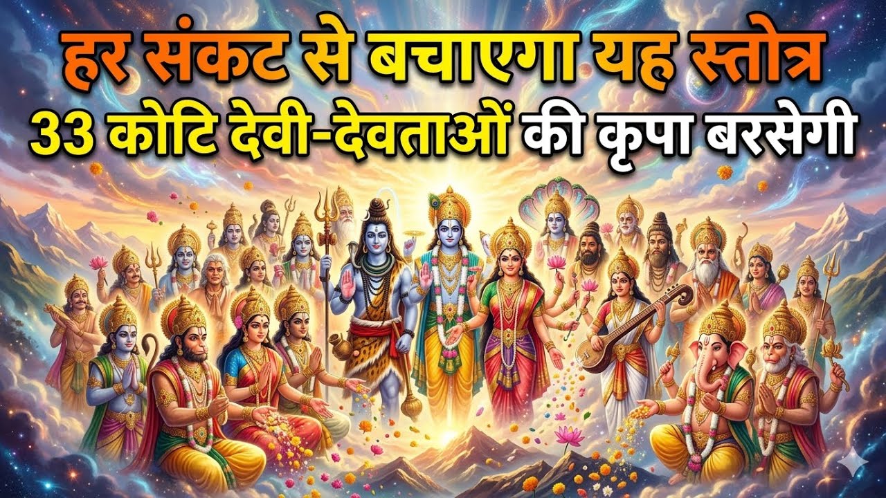 हर संकट से बचाएगा यह स्तोत्र | 33 कोटि देवी-देवताओं की कृपा बरसेगी Most Powerful Protection sruti