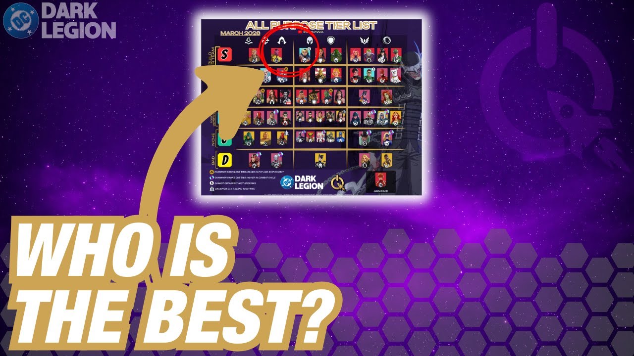 ONE YEAR EDITION - All Champions Ranked! | March 2026 Tier List | DC: Dark Legion