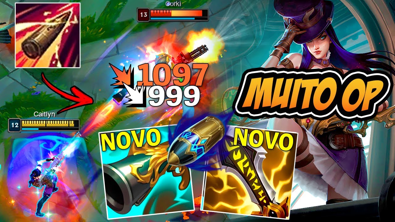 CAITLYN ADC TÁ MUITO OP COM ESSA BUILD NOVA (HIT = INSTAKILL) - LEAGUE OF LEGENDS