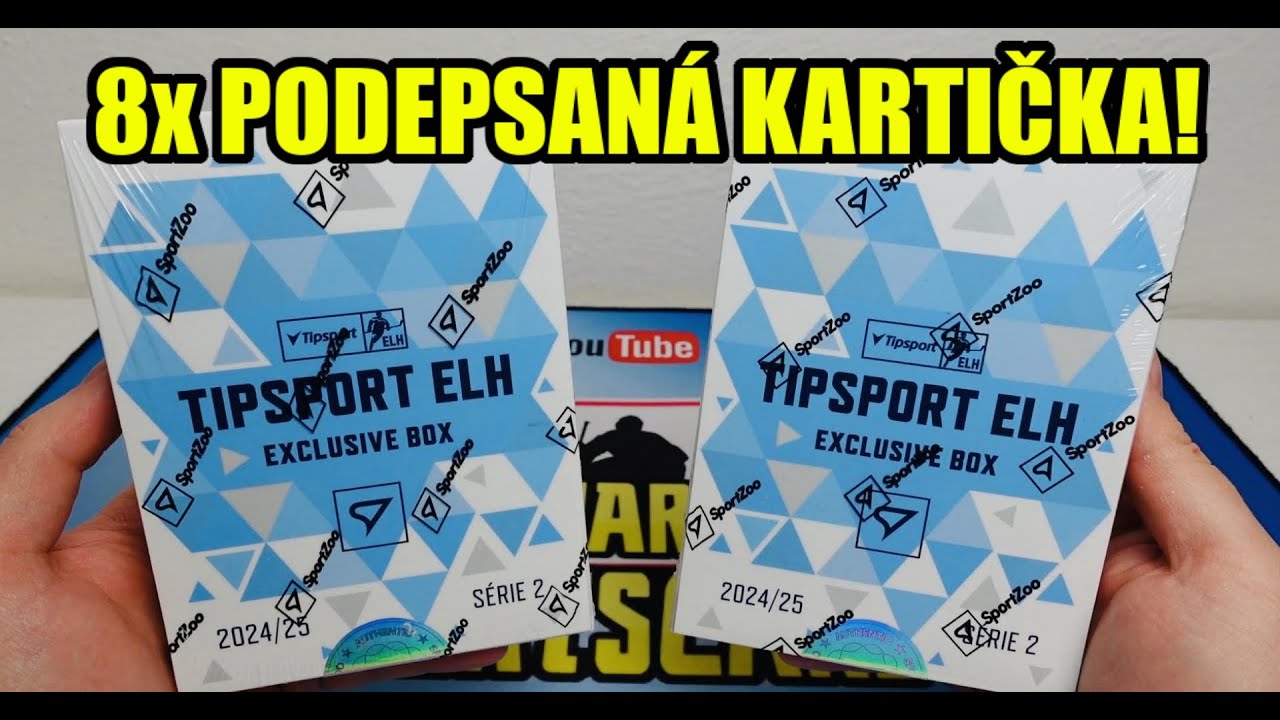 Otevíráme: 2x Exclusive Box 24-25 TIPSPORT ELH Serie 2! Hokejové kartičky Extraligy!
