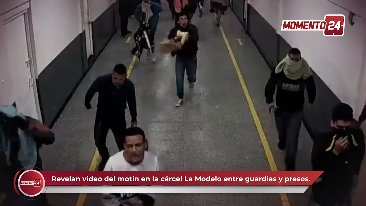 Revelan video del motín en la cárcel La Modelo entre guardias y presos