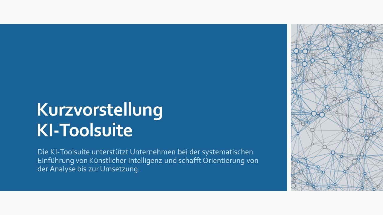 Kurzvorstellung KI-Toolsuite