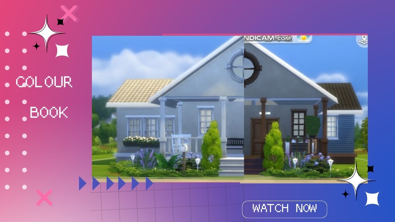 Trying the colour book challenge//The sims 4
