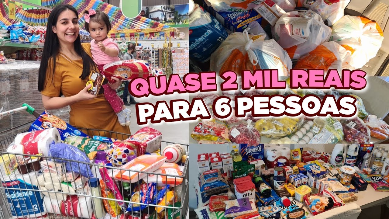 COMPRAS DO M&Ecirc;S NO ATACAD&Atilde;O! COMPRAMOS MUITA COISA 😱 MAIS DE DOIS CARRINHOS