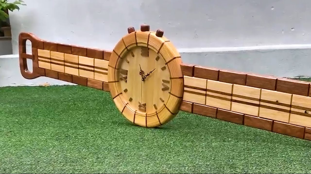 Inspirational Woodworking Ideas///How To Make A Giant Wall Clock