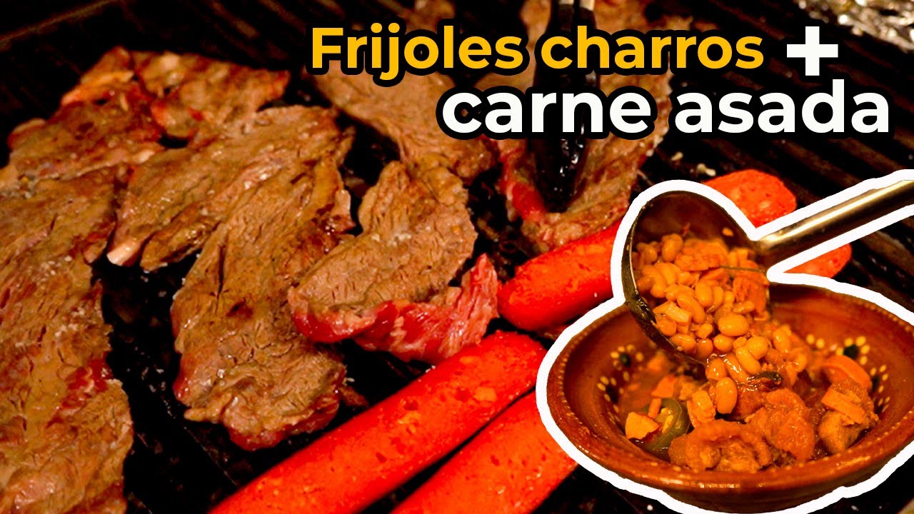 Frijoles charros en tu carne asada