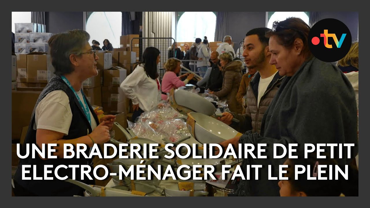Une braderie solidaire de petit electro-ménager fait le plein