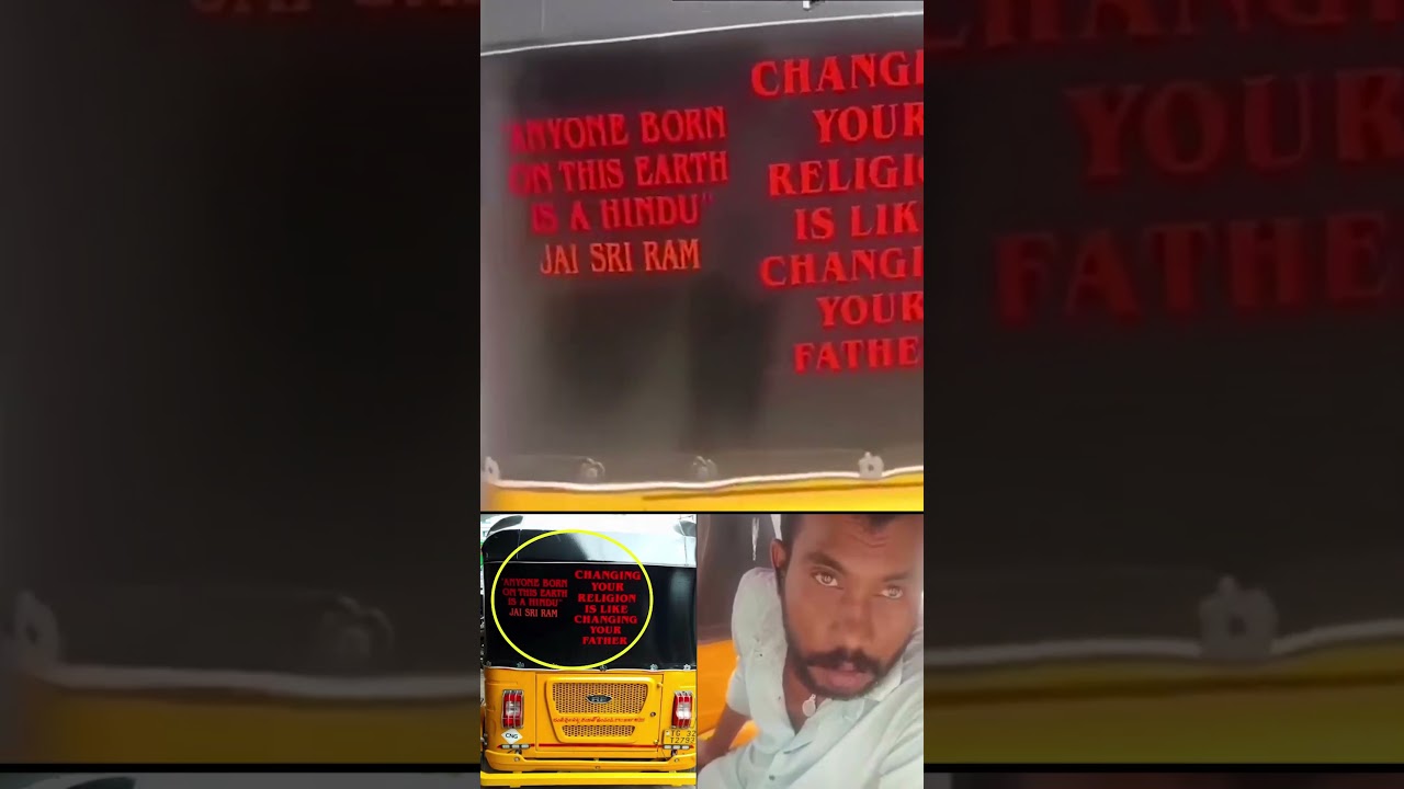 Hyderabad auto driver&rsquo;s communal message