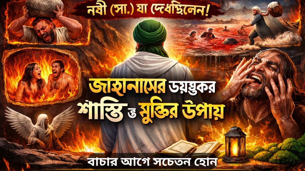 জাহান্নামের ভয়াবহ রূপ ও শাস্তির বর্ণনা | ২০ মিনিটের বিশেষ ভিডিও | Jahannamer Voyabohta