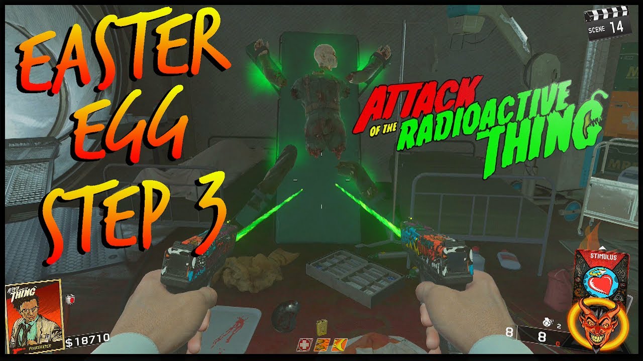 Attack Of The Radioactive Thing Easter Egg Guide! Step 3: Build-A-Zombie