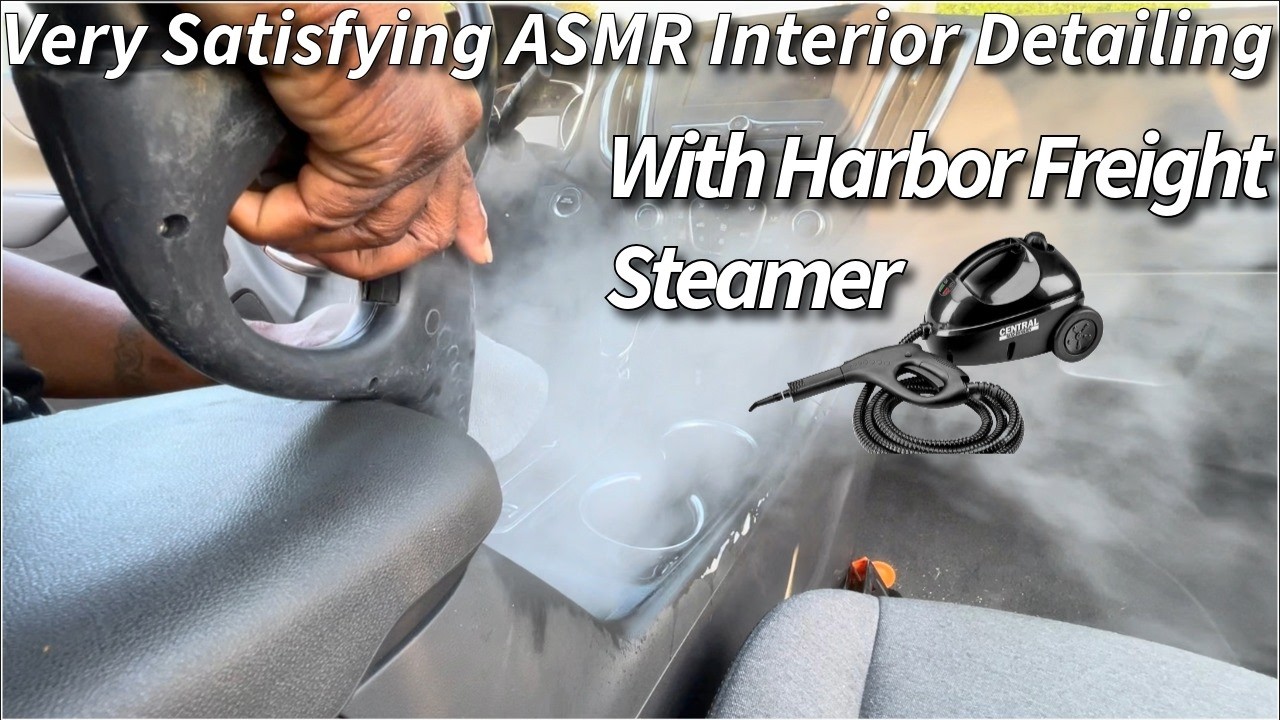 Very Satisfying ASMR Is The Harbor Steam Cleaner Good For Car Interior Detailing? 